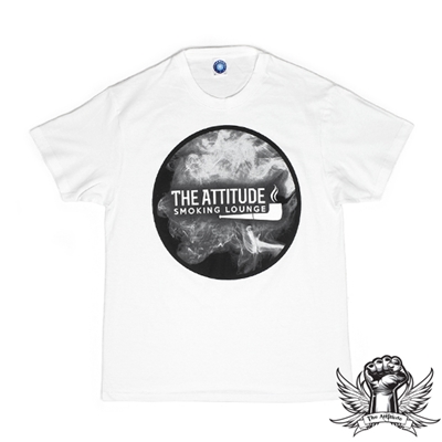 The Attitude Smoking Lounge Smoke T-Shirt White