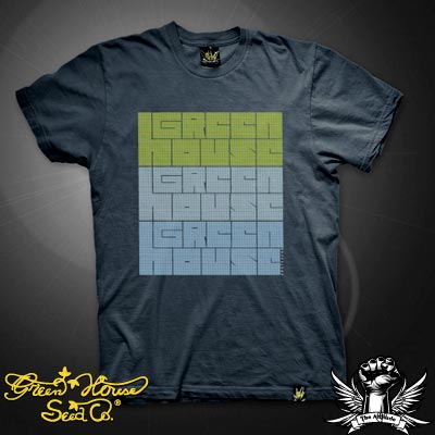 Greenhouse Labyrinth Squares Navy Blue T-Shirt (ATS022)
