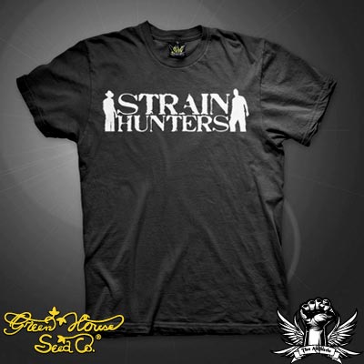 Greenhouse Strain Hunters Black T-Shirt (ATS008)