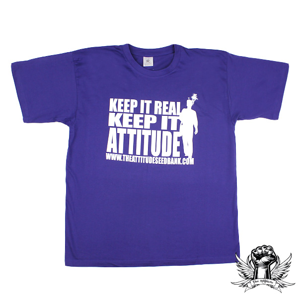 The Attitude Seedbank Keep it Attitude T Shirt Indigo